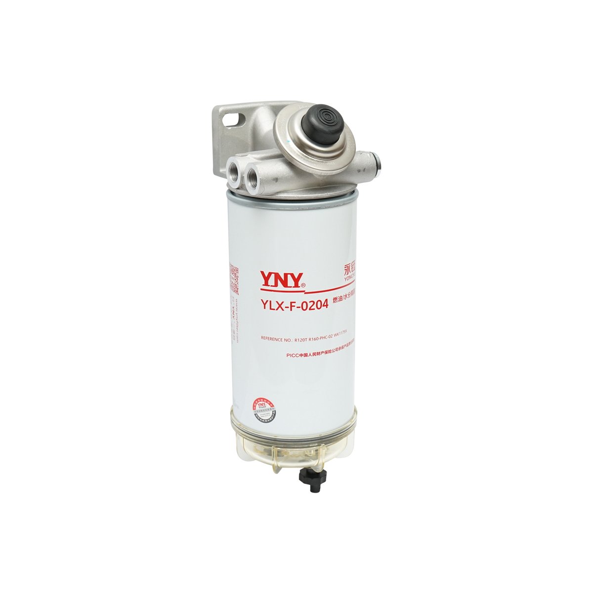 Baterie filtru motorina cu separator apa pentru Iveco, Caterpillar, Deutz, Fiat, Ford, MAN, Volvo, Mercedes-Benz, cod OEM 129-0372, 012924O4, 504166113, A0004771702, R120P